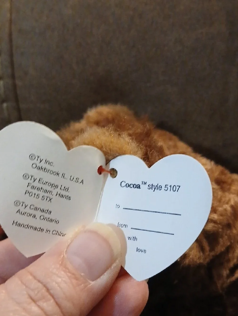 Cocoa Ty Beanie